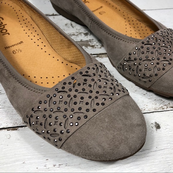 Gabor Hovercraft Ballet Pumps - Beige Women Shoes - Picture 2 of 3